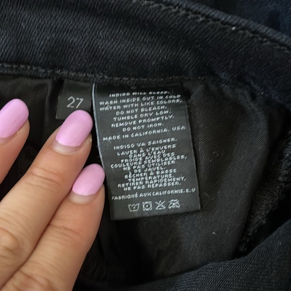 J Brand Women’s Black Jeans Size 27 - Picture 4 of 6